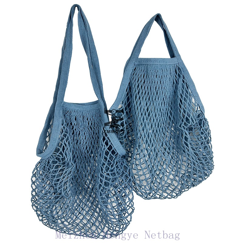 Bolsa de malla de almacenamiento de frutas y verduras de cocina bolsa de artículos diversos bolsa colgante bolsa de compras tejida de gran capacidad bolsa de malla hueca portátil transpirable