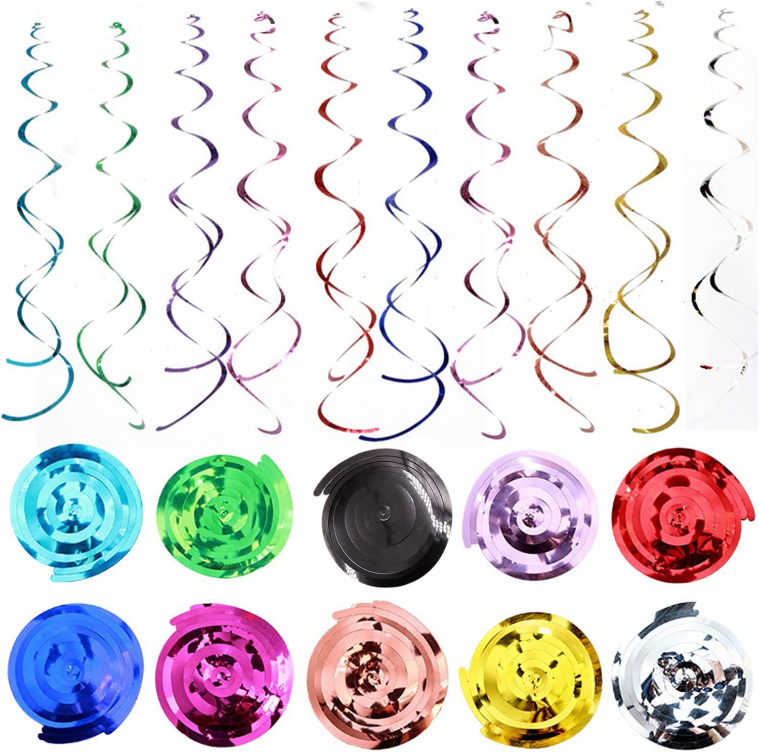 PVC spiral ornaments birthday party supplies vortex Garland pendant wedding holiday background wall pendant pendant