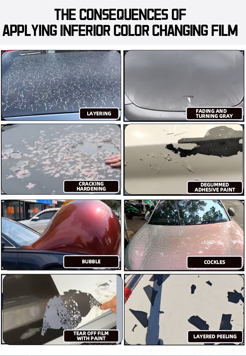 Axxpel Automotive Pet Electro-Optical Carbon Gray Color-Changing Film, Full Car-Specific High-Stretch Easy-To-Apply Body Protection Film