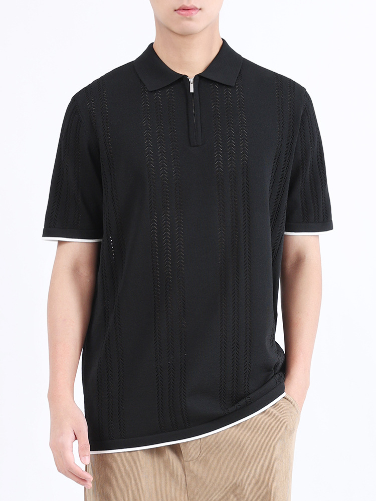 Camiseta de hielo de alta calidad Polo marca de moda de hombre camiseta de manga corta rápida secado transpirable ropa de hombre casual camiseta de punto de verano hombre