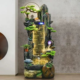 流水摆件;树脂工艺品;风水球