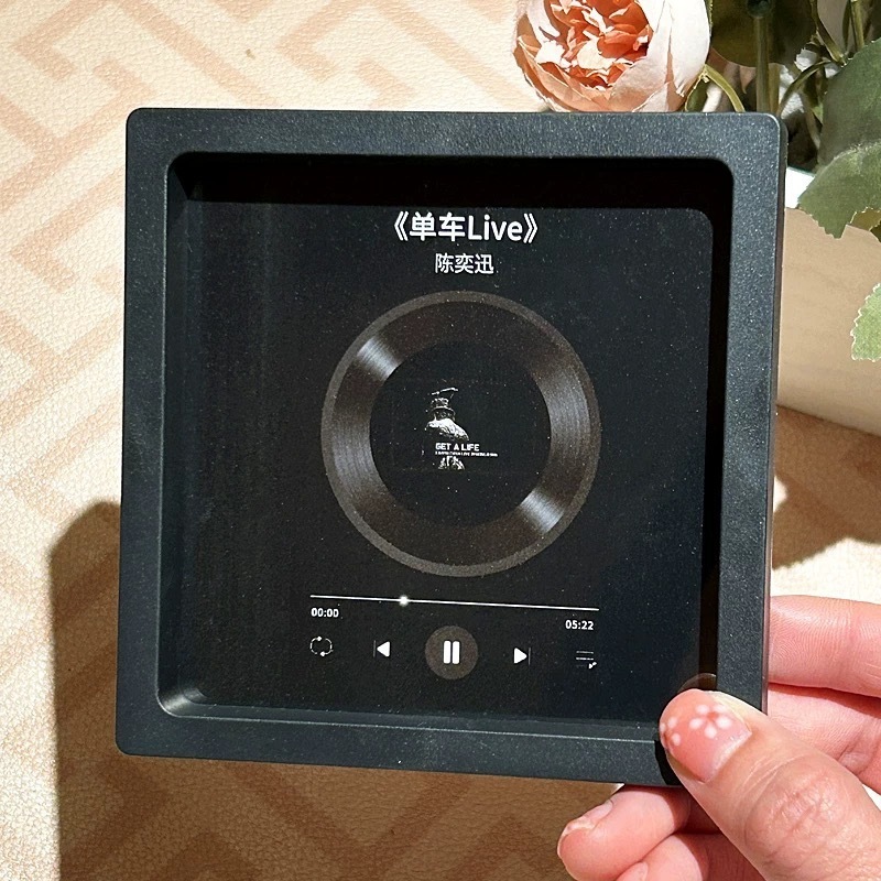 歌う音楽冷蔵庫マグネットフォトフレームビニールレコード、カップル、友人、親友向け|undefined