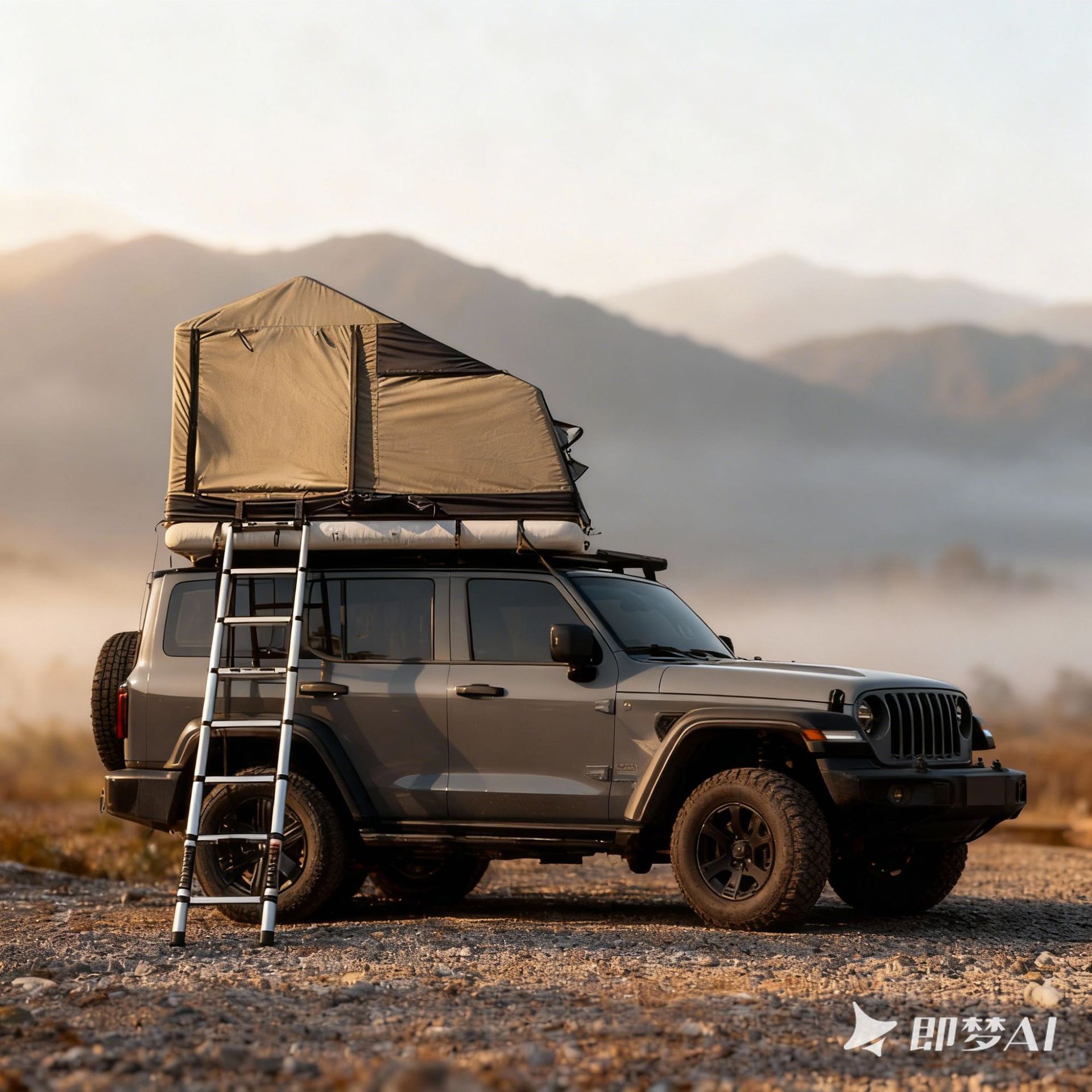 Car Roof Inflatable Tent Outdoor Camping Style Car Roof Top Tent Quick-Open Waterproof Car Tent