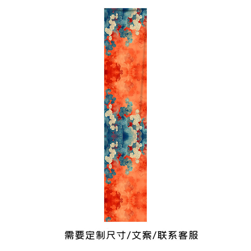 新しい中国風の天井装飾吊り布、国民的トレンドの祥雲模様の天井カーテン、商業用天井カーテン|undefined