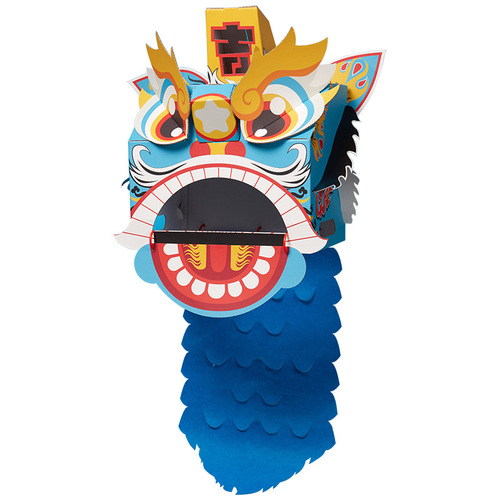 Dragon Boat Festival gifts for the Year of the Dragon, tiger head handmade diy kindergarten production materials, packaging materials, children's lion dance intangible cultural heritage