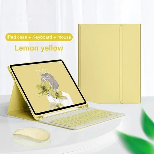 Aplicable Apple ipad11 Bluetooth teclado 10.2 funda protectora Air6 ranura para lápiz mini67 funda de cuero para teclado mouse