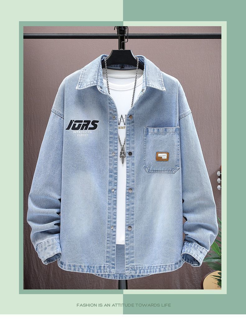 Modisches Jeanshemd Für Herren Für Frühling Und Herbst_voghion.com