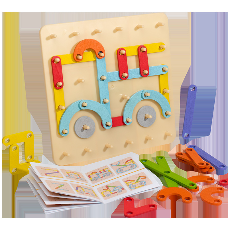 Montessori forma cambiante montaje de la columna de juguete 2-3 años de edad del bebé educación temprana rompecabezas clase pequeña rompecabezas de juguete para niños