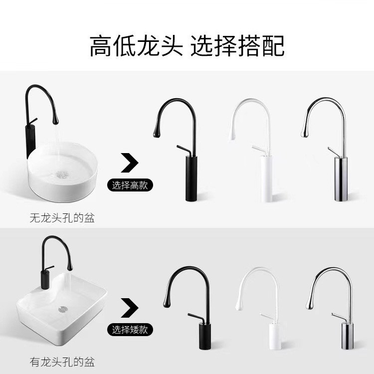 Grifos de goteo de agua europeos para baños en la mesa giratoria de lavabo, lavabo de baño, lavabo de agua caliente y fría, balcón