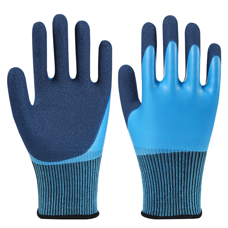 Guantes de protección laboral a prueba de agua de doble capa, grueso y resistente al desgaste, plantación de jardinería, guantes de protección laboral a prueba de pinchazos, pesca y matanza image 8