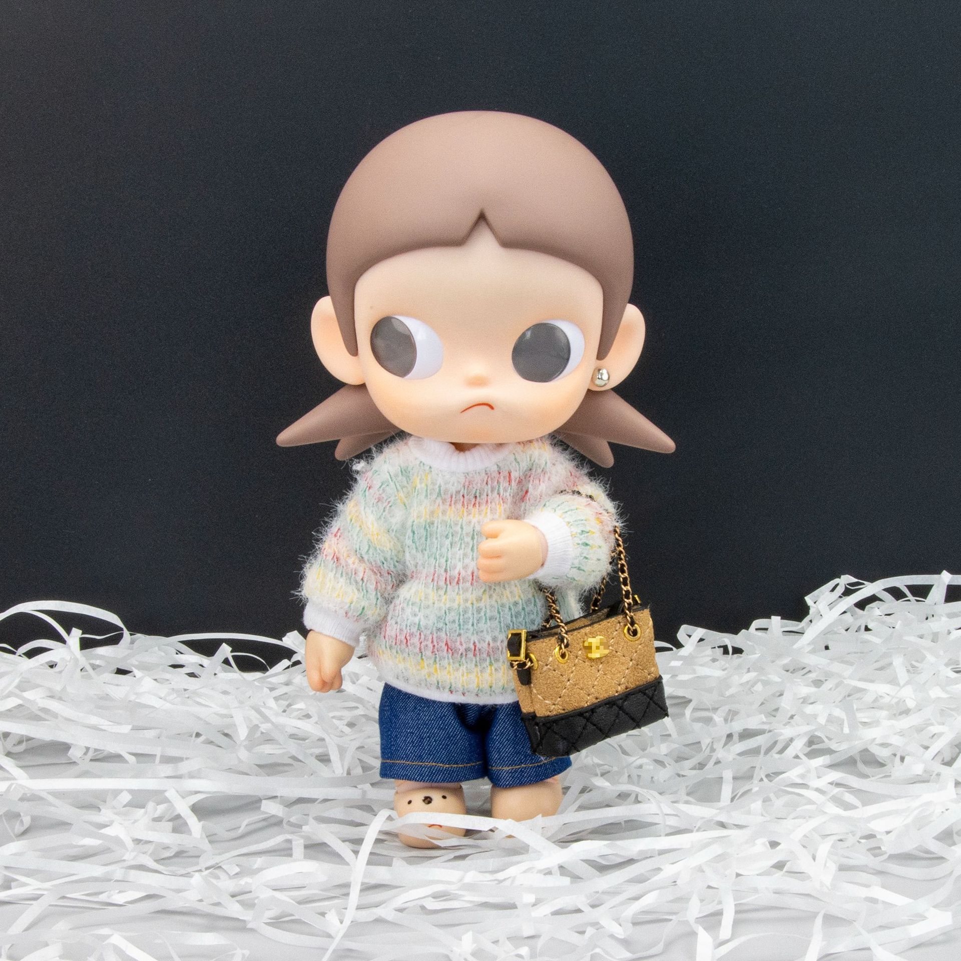 手工小布BJD娃包配件mini娃包 嘎子姐/拉布布/BJD6分娃微缩包