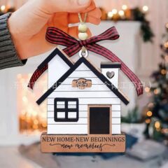 2025国境を越えて人気の新年の家庭工芸品山小屋ストラップクリスマスパーティーの雰囲気装飾木製ストラップ