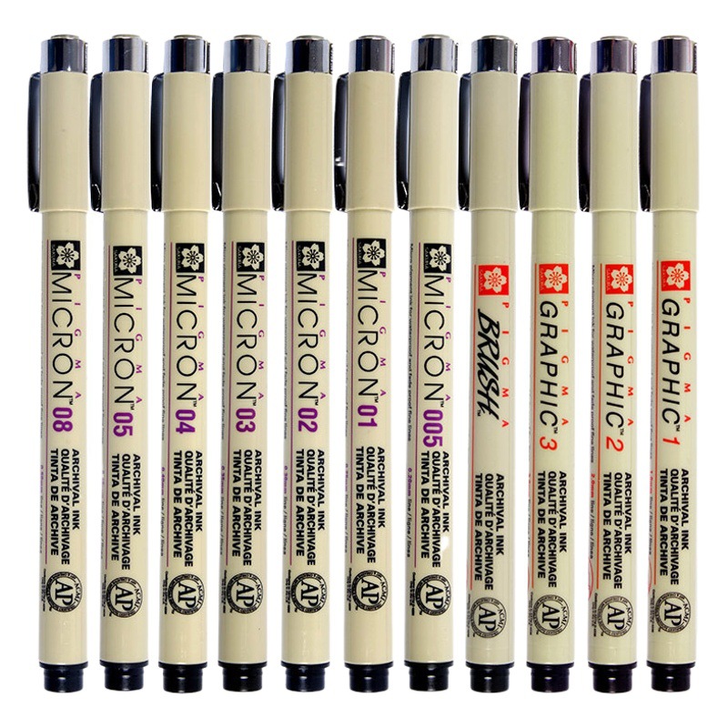 Wholesale Japan SAKURA cherry blossom waterproof cartoon needle pen drawing pen hand drawing Pen Hook pen set XSDK