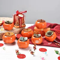Стеклянная банка для чая, керамические предметы с крышкой, банка для сахара чая, подарочная корзина, лотос-букет подарок