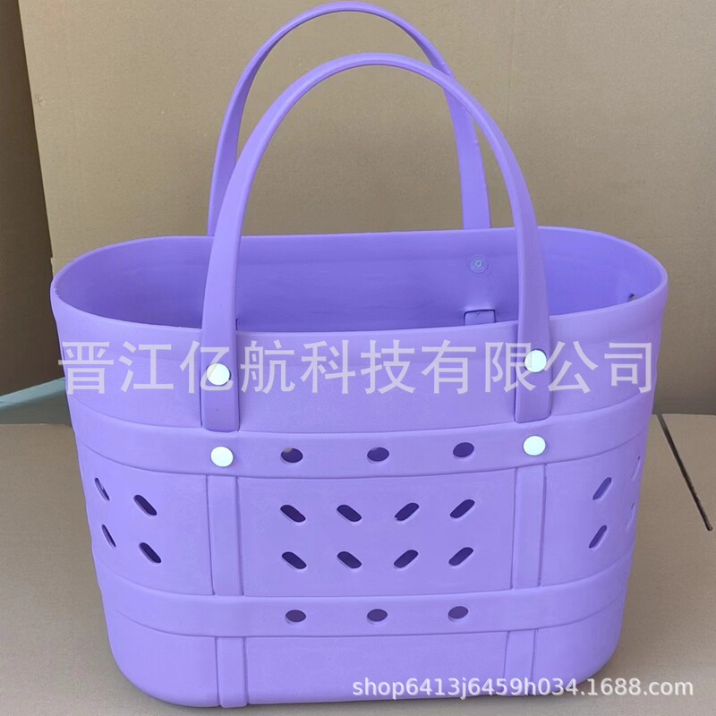 Factory Yihang new EVA beach bag oval hole bag bogg ladies handbag shopping bag pet bag Factory Yihang new EVA beach bag oval hole bag bogg ladies handbag shopping bag pet bag