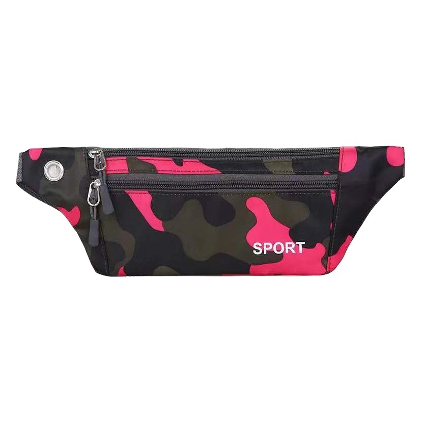 Foreign Trade Cross-Border Men's and Women's Camouflage Waist Bag Outdoor Sports Waist Bag Close-Fitting Ultra-Light Mobile Phone Bag Taobao Pinduoduo Supply