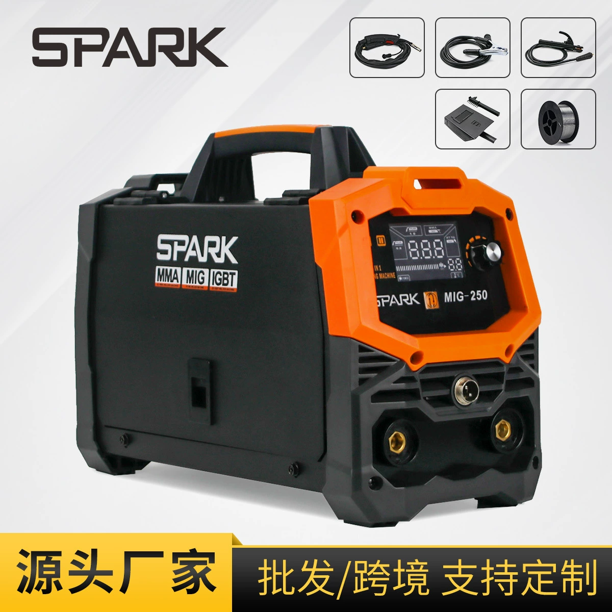 Трансграничный поиск SPARK безгазовая сварочная машина с двумя гарантийными паяшками для дома 220v сварка представляет собой полный набор промышленных сварочных машин с цифровым экраном