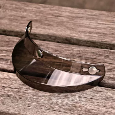 Protection 3/4 Helmet Brim, Dəbilqə (Kaska) aksesuarları - three-button-universal-light-brown-curved-edge