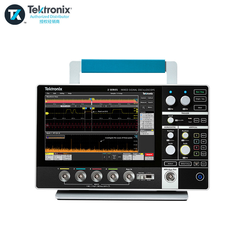 泰克（Tektronix）MSO24 2-BW-500+R3混合信号示波器 四通道 500M