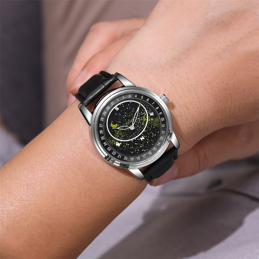 Mode Bloc De Couleur Boucle Quartz Hommes De Montres display picture 3