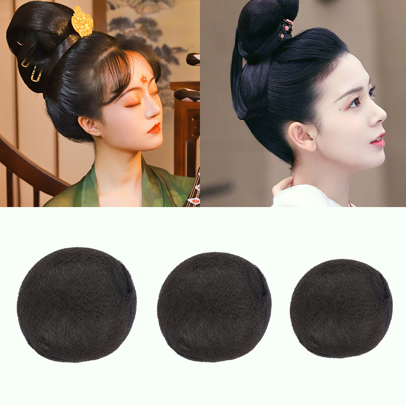 Source factory ancient costume wig pad serve fluffy curvy hair styling hair package studio hairstyle a generation of hair