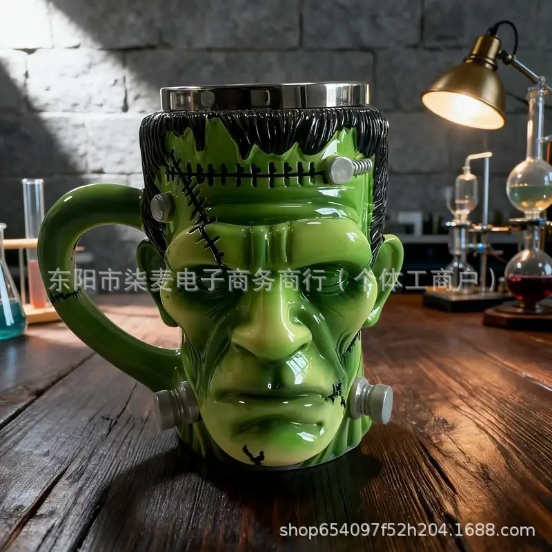 2025 caliente explosión creativa personalidad de fábrica de resina ecológica taza de agua taza de regalo caja de regalo al por mayor