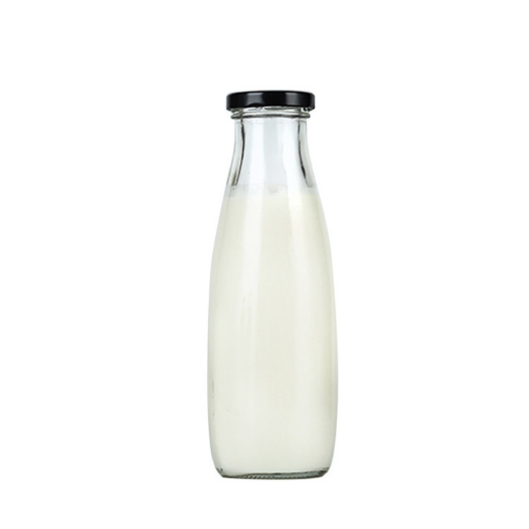 Botellas de vidrio para leche, botellas para leche fresca, vasos para yogur, varias especificaciones, botellas de vidrio transparente y grueso para leche, botellas dispensadoras de yogur