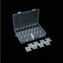 12格透明塑料盒格子收纳盒饰品零件整理盒甲片钻盒防尘环保PP
