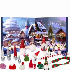 国境を越えたクリスマスクリスマスの小人がカレンダーに来た