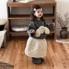 韩版童装秋款儿童服装2025秋冬宝宝衣服外套女童毛衣裙子套装