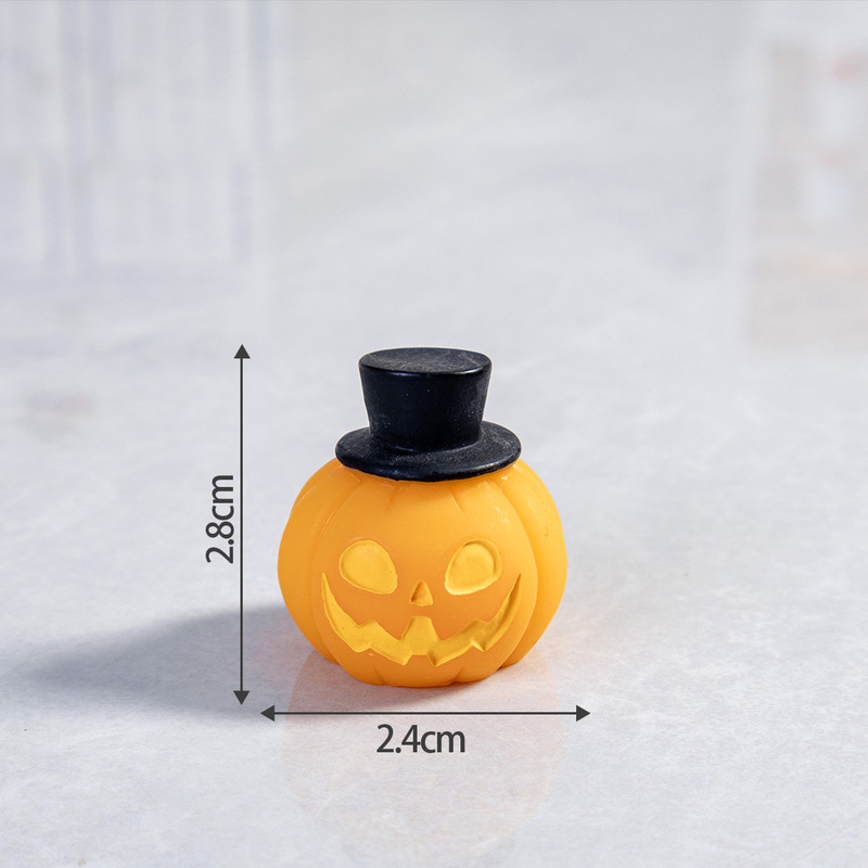 クロスボーダーハロウィン邪悪なカボチャの装飾品樹脂小さなカボチャの装飾品キャンドルライトかわいい車のデスクトップ装飾|undefined