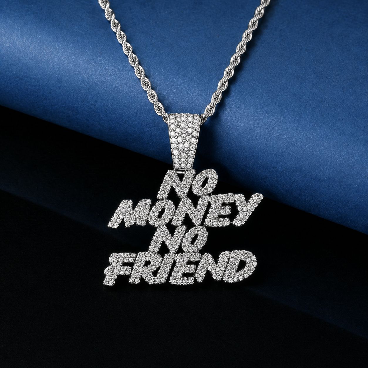 Europa y los Estados Unidos Hip Hop letras de diamante colgante colgante accesorios de moda para hombres cadenas cubanas accesorios de cadena personalizados
