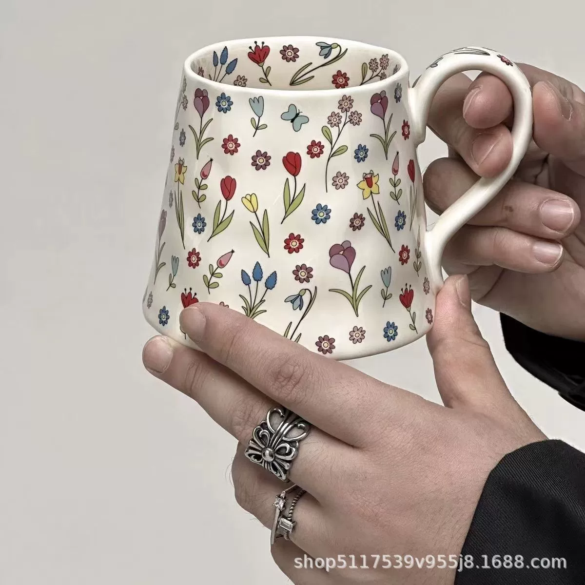 Кружка Mug, премиальная легкая керамическая чашка cartoon с большой емкостью, 400/600 мл, опция подарочной коробки
