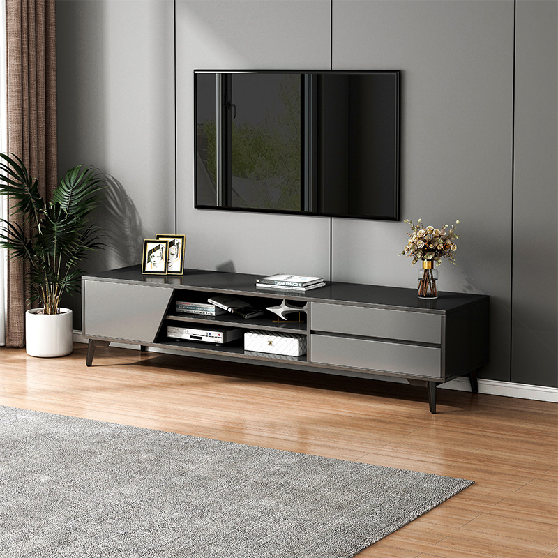 Tv Cabinet Simple Modern Home Living Room Tv Background Wall Cabinet Light Luxury High-End Small Apartment Bedroom Simple Floor Cabinet