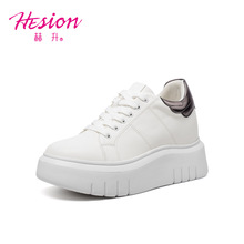 内增高女鞋运动休闲时尚百搭批发皮鞋韩版爆款8厘米厚底潮鞋女