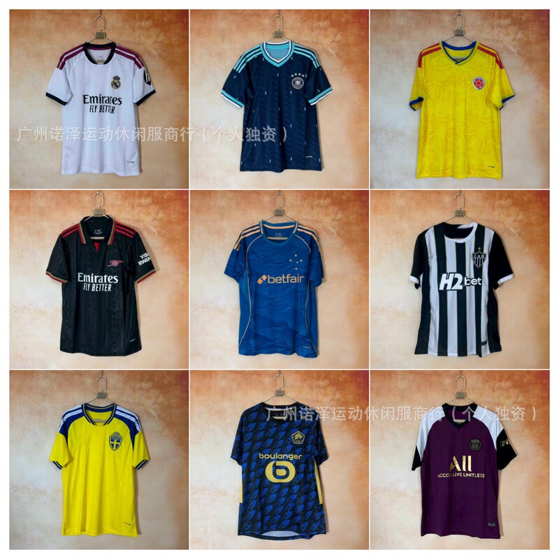 2526 World Cup National Team Premier League Football Jerseys Mexico Portugal Japan Germany Brazil France Scotland