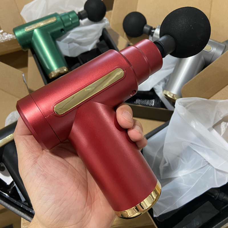 迷你筋膜枪多功能肌肉放松全身小型按摩器静音电动肩颈按摩改装头|undefined