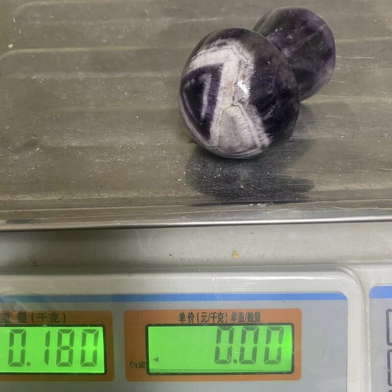 天然梦幻紫晶蘑菇水晶原石雕刻水晶摆件 图 5