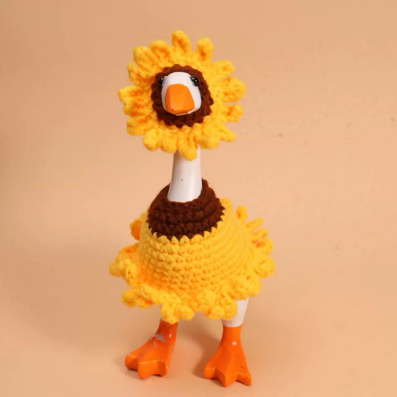 Европейская и американская мини-вязаная шапка в виде гусака, настольный костюм с гусиными крыльями, регулируемый ремешок, головной убор в виде маленького гуся, шапка для хомяка