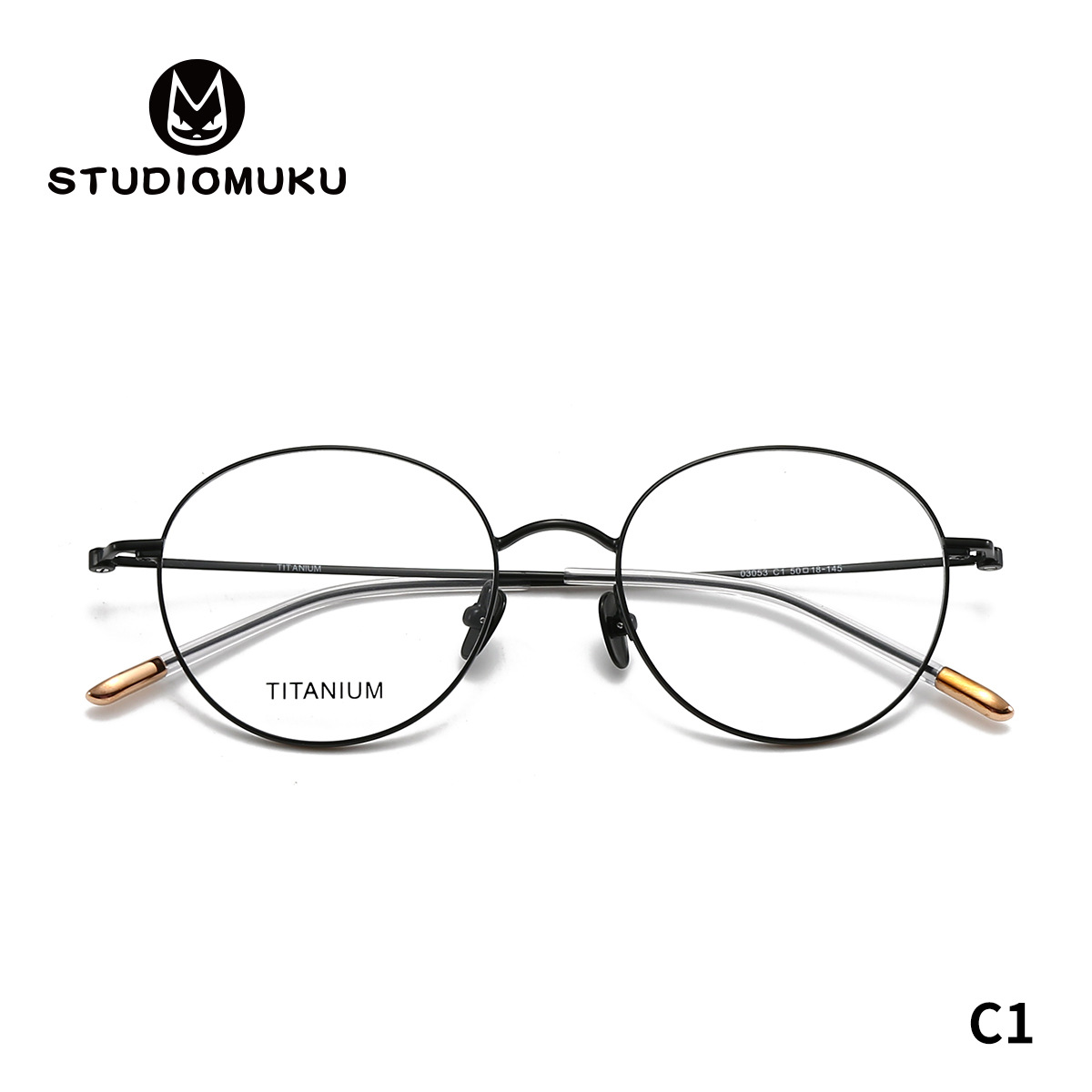 STUDIOMUKU gafas de madera clásica de estilo de escuela de gafas marco para mantener buenos marcos de gafas para hacer una fortuna