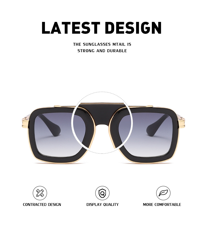 60g Weight Full Frame Glasses Structure Sunglasses Classification PC, UV400 Protection Lens Material Square Glasses Style Travel, Fishing Occasion Solid Color Pattern All Seasons Season Women's Gender Casual, Elegant, Lady Style Grey Color Casual Elegant Lady Solid Color PC UV400 Protection Square Full Frame Men's Sunglasses 11