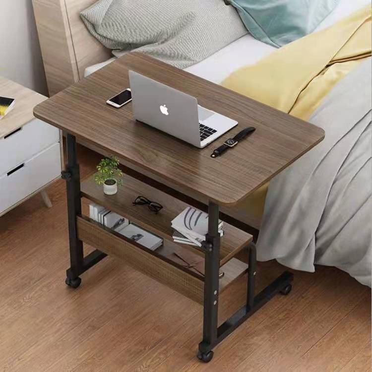 Adjustable and Movable Bedside Table, Laptop Table, Bed Desk, Simple Small Table with Wheels, Bedside Table