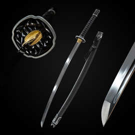 外贸回货日本刀手工一体长刀东洋武器龙泉市刀剑katana批发未开刃