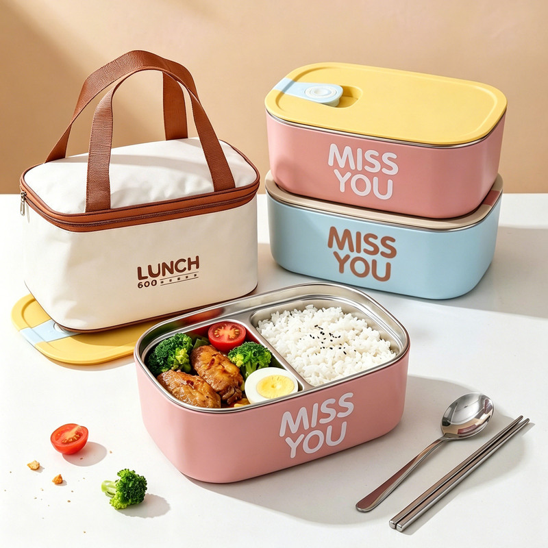 Insulated Lunch Box 304 Stainless Steel Microwaveable Household Anti-Scalding Lunch Box for Working Students Sealed Lunch Box Portable Lunch Box Insulated Lunch Box 304 Stainless Steel Microwaveable Household Anti-Scalding Lunch Box for Working Students Sealed Lunch Box Portable Lunch Box