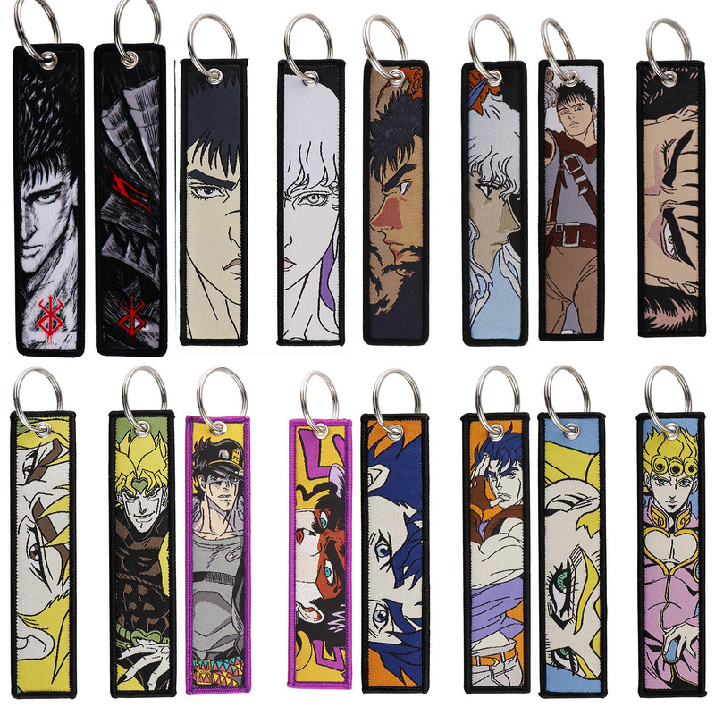 Jojo's Bizarre Adventure Sword Style Keychain Fabric Key Pendant Creative Fabric Pendant