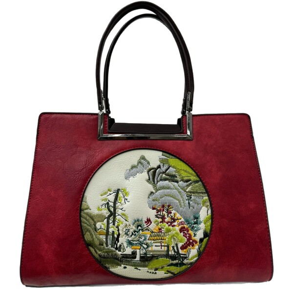 capacious ethnic retro one-shoulder bag