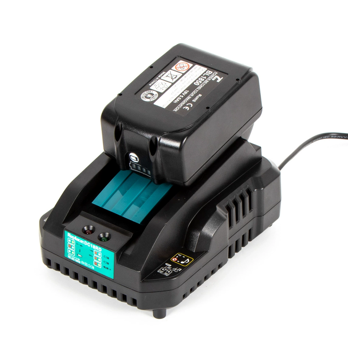 Подходящий для DC18RD одиночная желоба 4A Mutian 14.4-18V зарядное устройство BL1830 зарядное устройство кросс-бордер посвящено