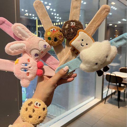 New Children's Plush Cartoon Snap Circle Star Kirby Cute Couple Bracelet Korean Version Female Doll Wedding Gift