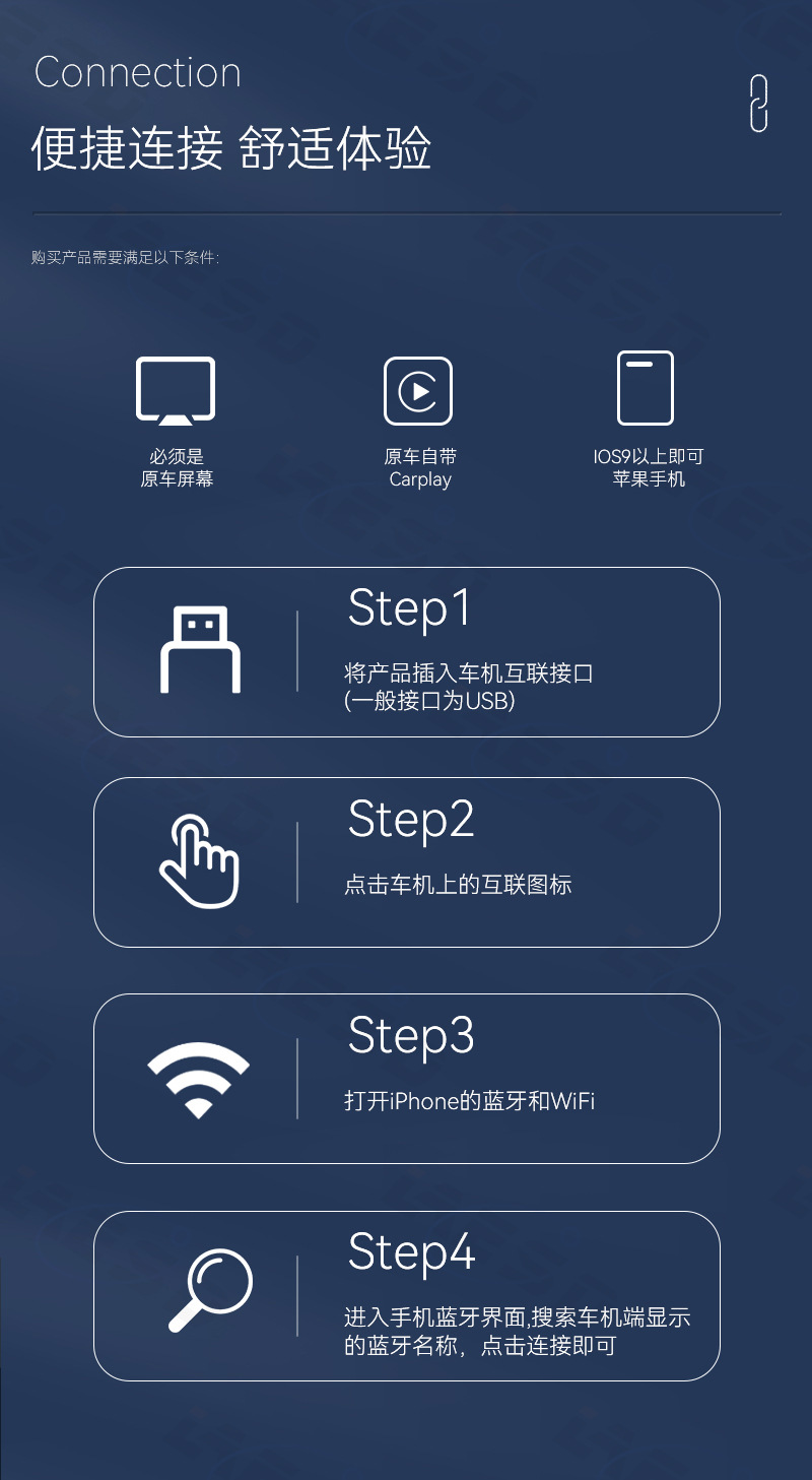 Cross-Border Car Connectivity Box Android Autocarplay Wireless Adapter 2-in-1 Smart Carplay Box