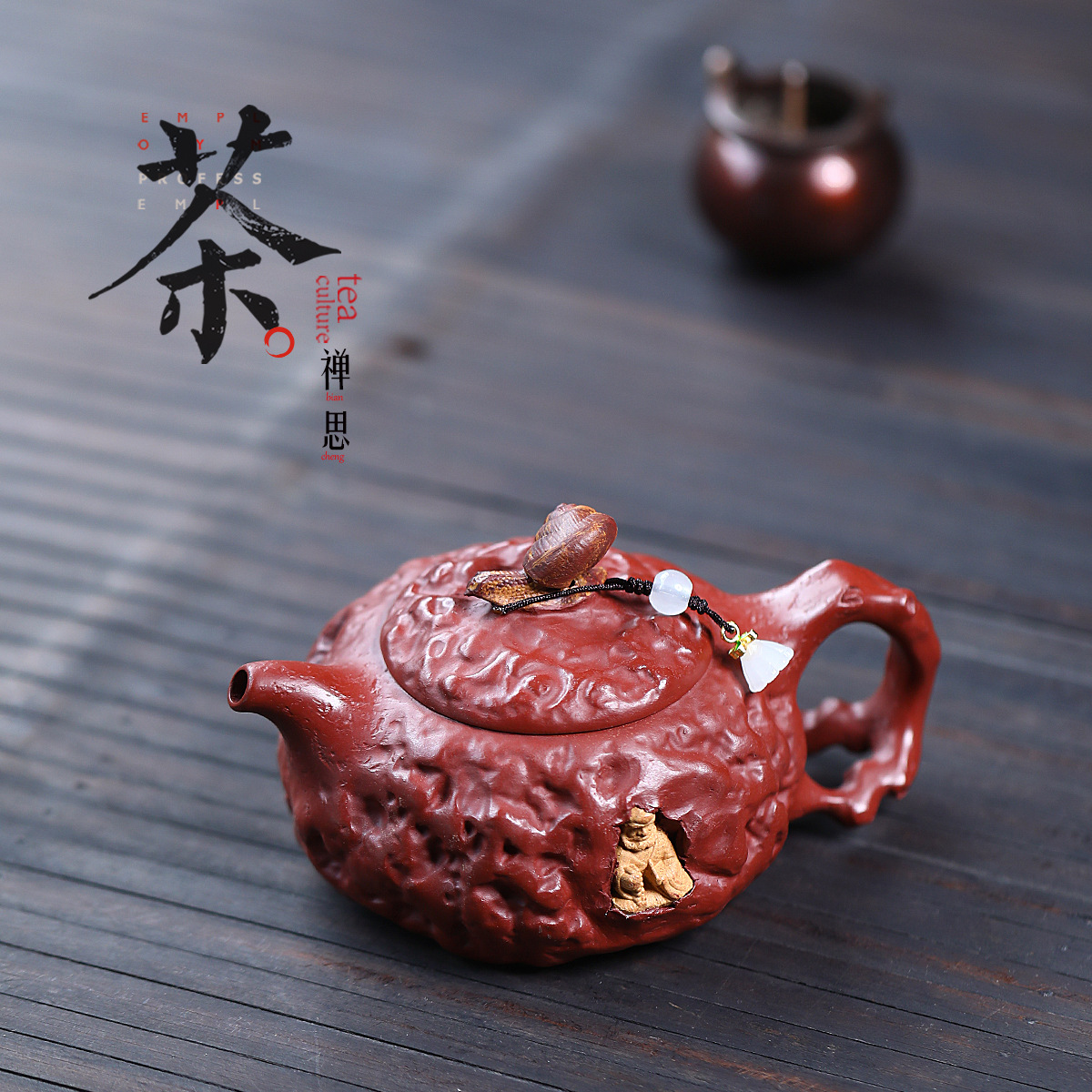Zensi для весенней оригинальной шахты Dahongpao скульптурный чайник Dhamo Yixing Zisha Gingtang прямая доставка чайного сервиза